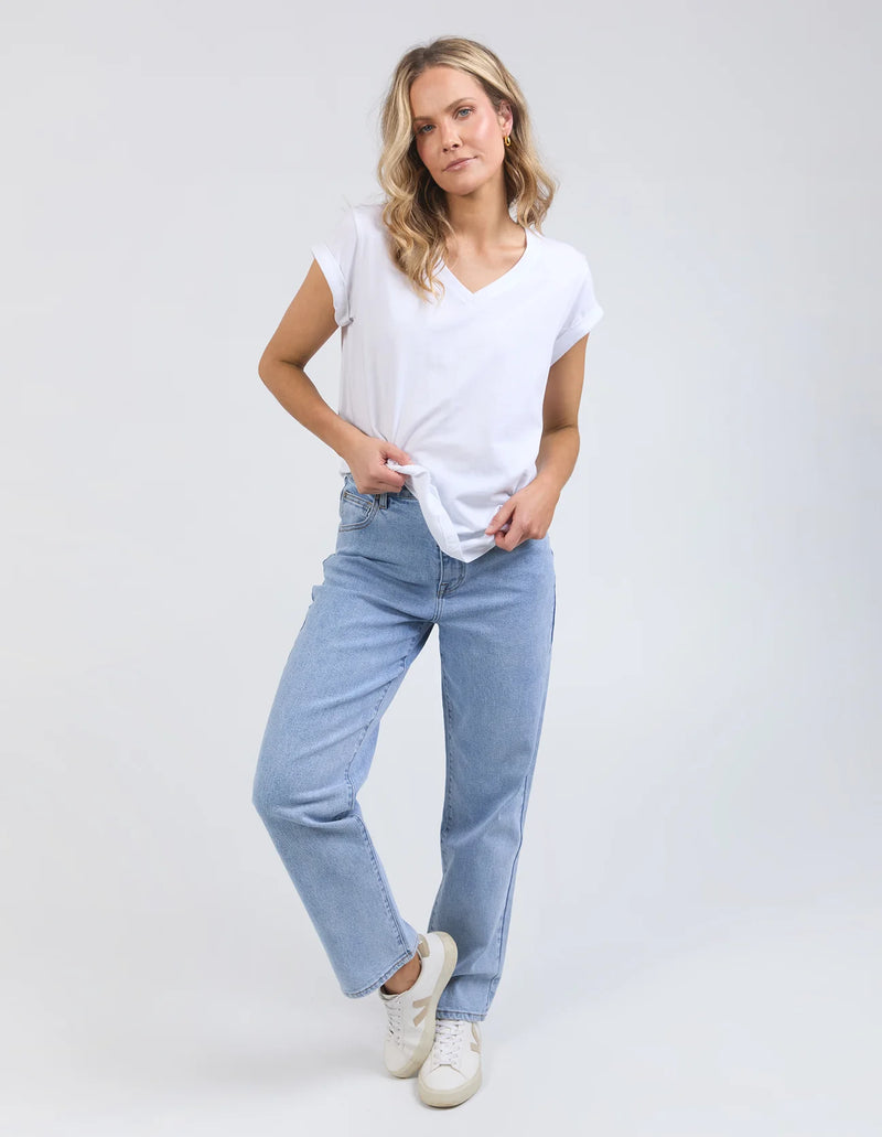 Manly Vee Tee White