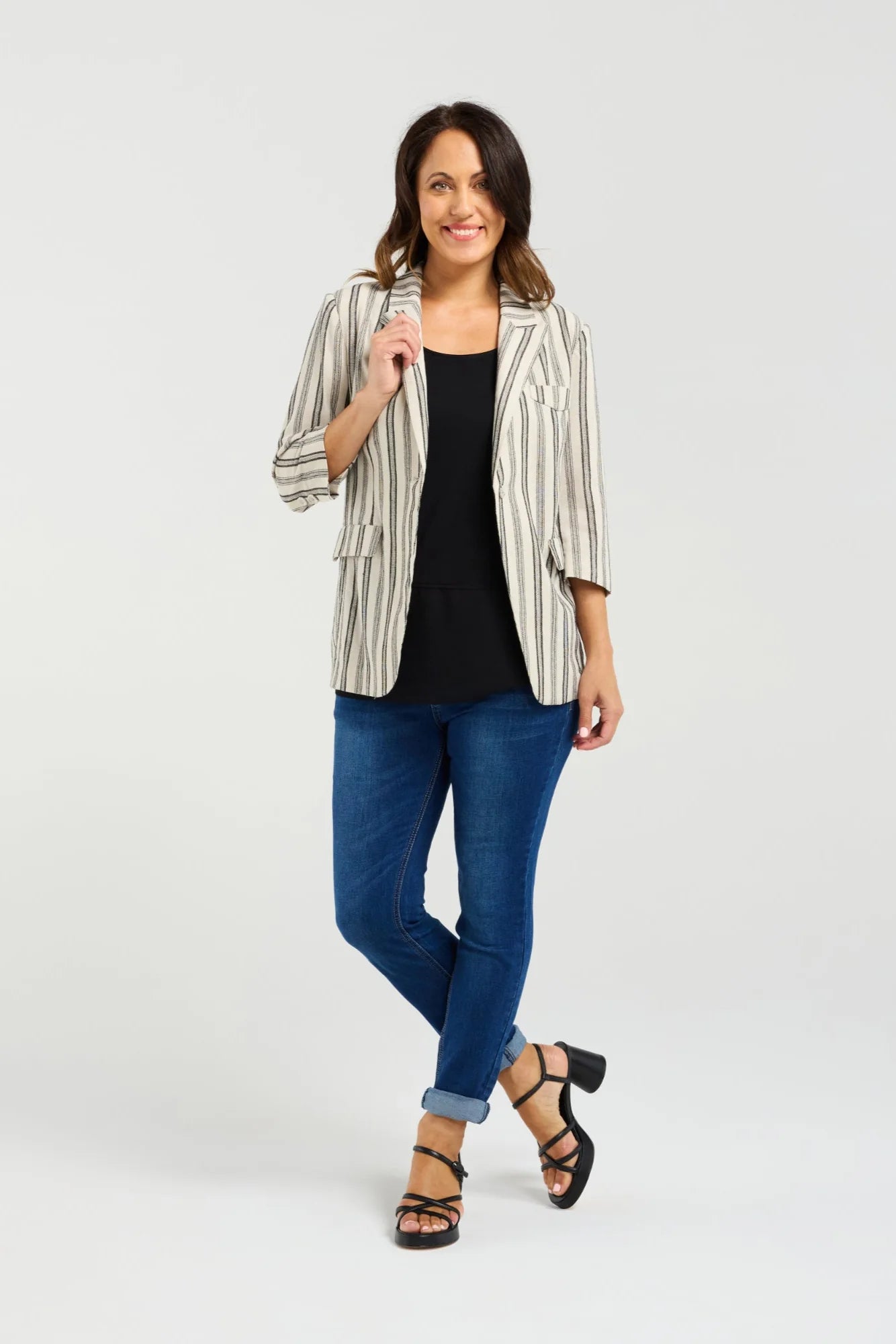 Jocelyn Blazer Ivory Weave