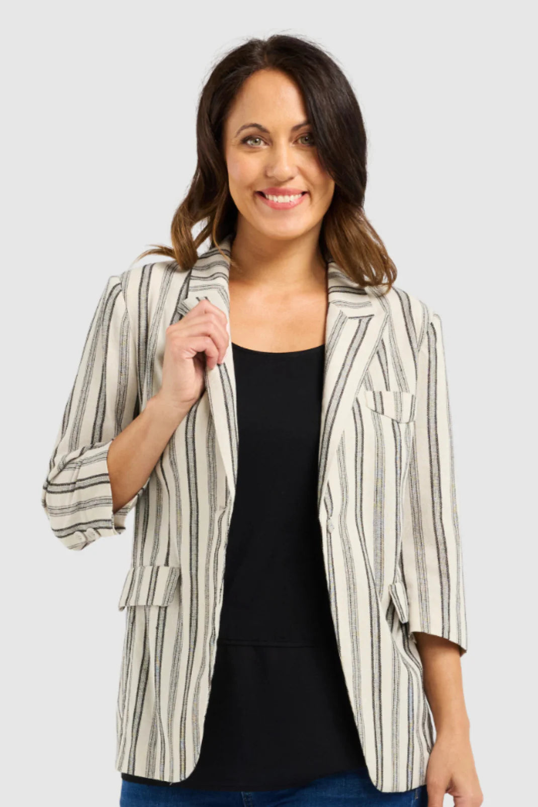 Jocelyn Blazer Ivory Weave