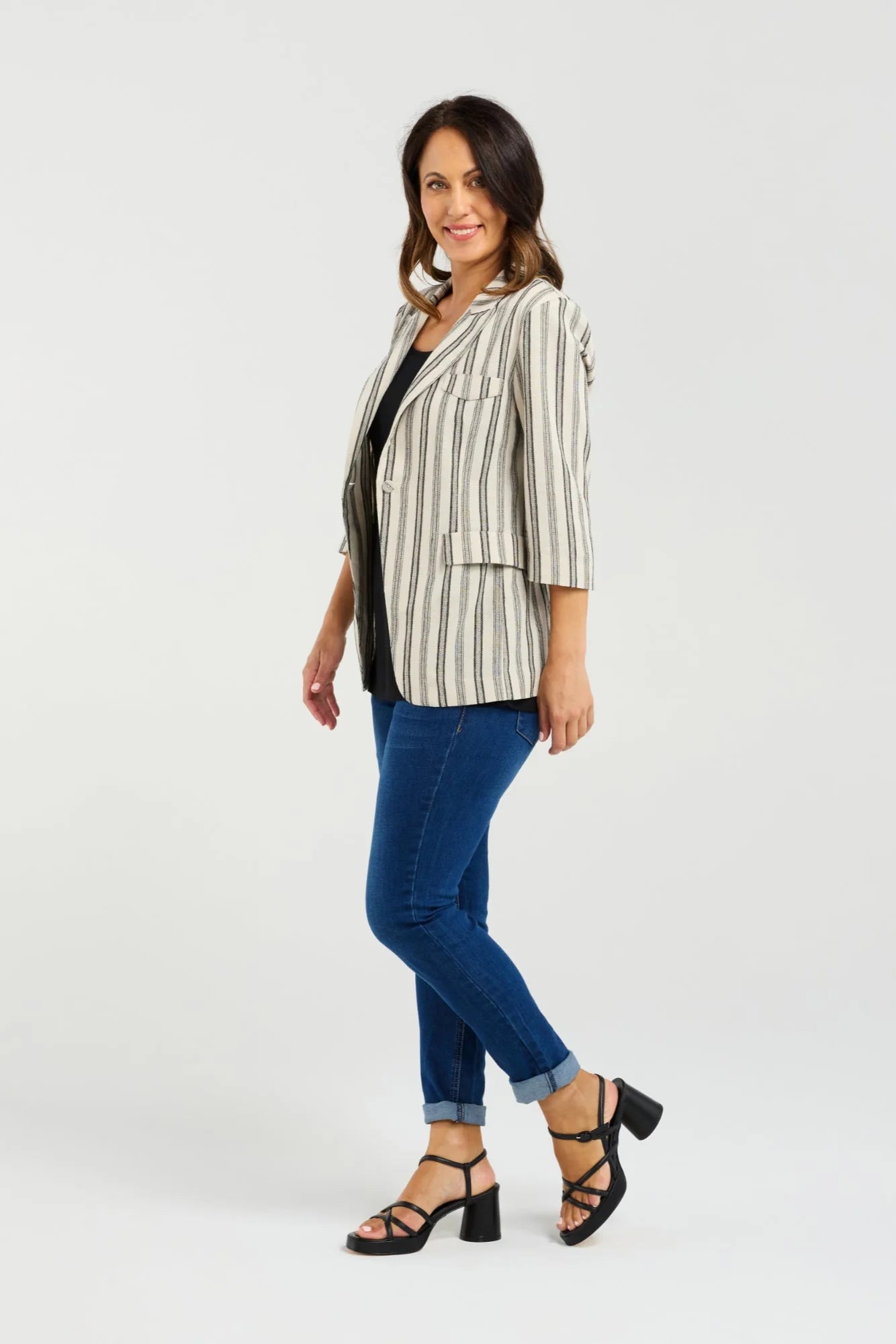 Jocelyn Blazer Ivory Weave