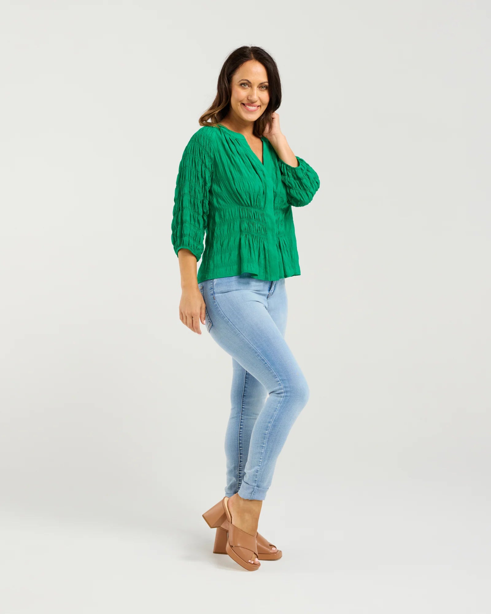 Grace Top Green