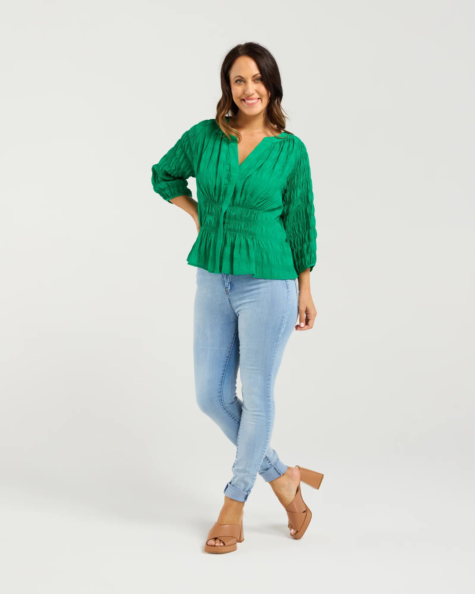 Grace Top Green