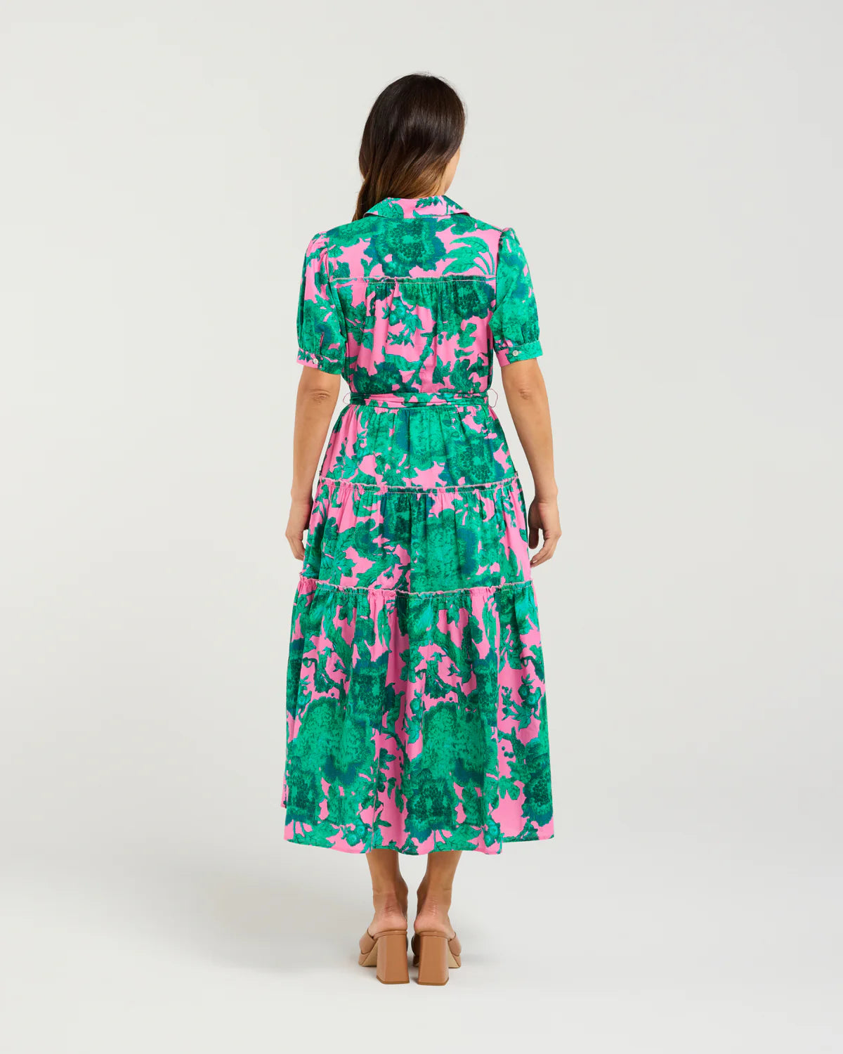 Elise Dress Pink Jungle