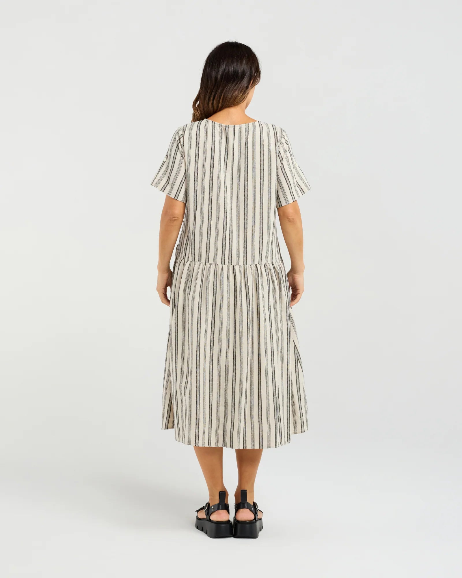 Leona Dress Ivory Weave