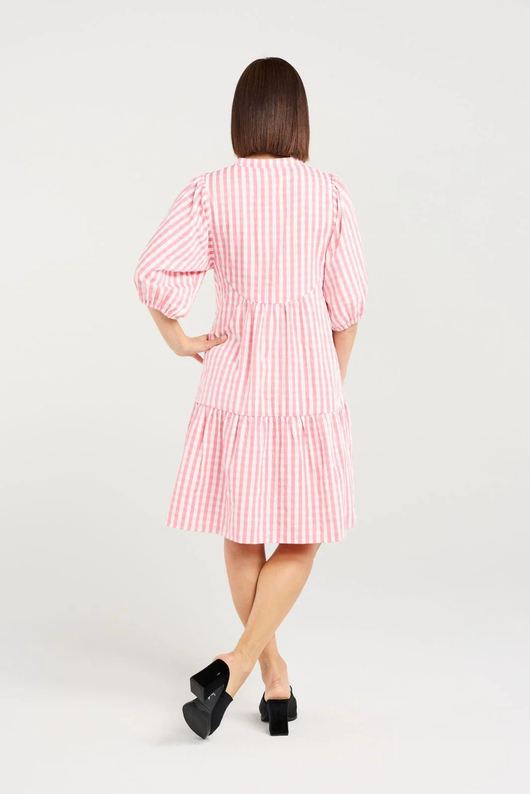 Eileen Dress Pink Check
