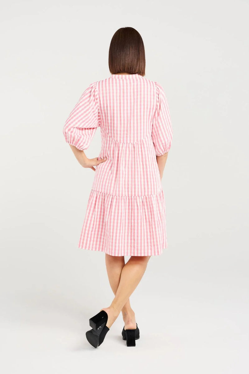 Eileen Dress Pink Check
