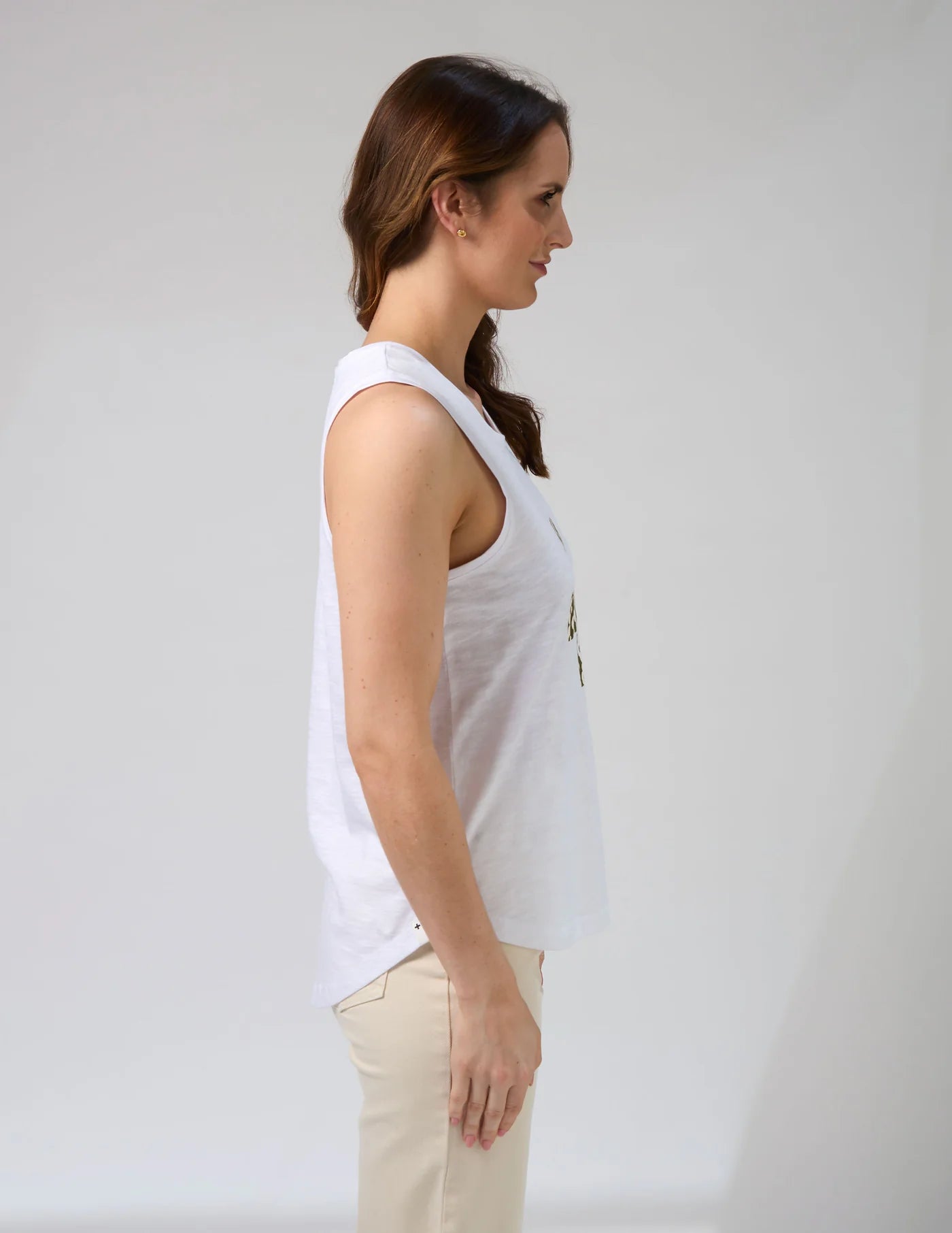 Everyday Tank Fez Cross White