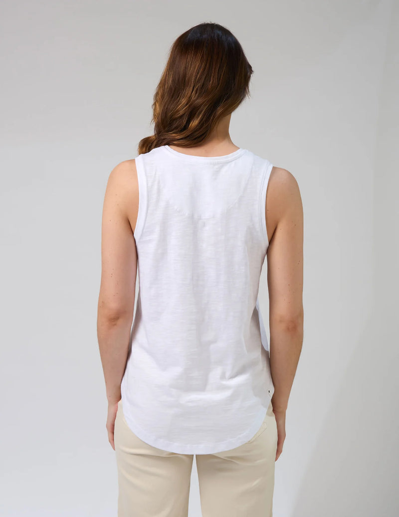 Everyday Tank Fez Cross White