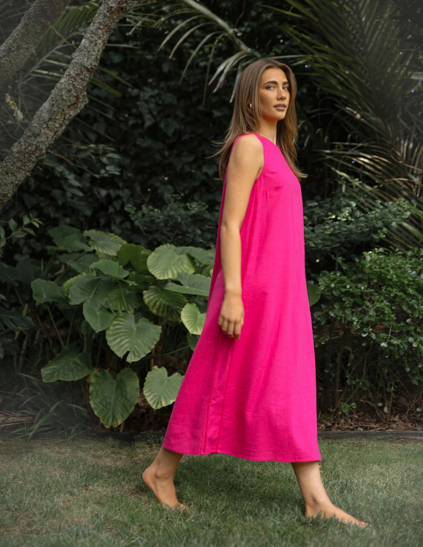 Zora Dress Fuchsia