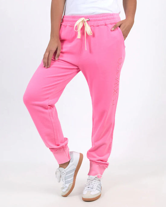 Simplified Track Pant Neon Rose