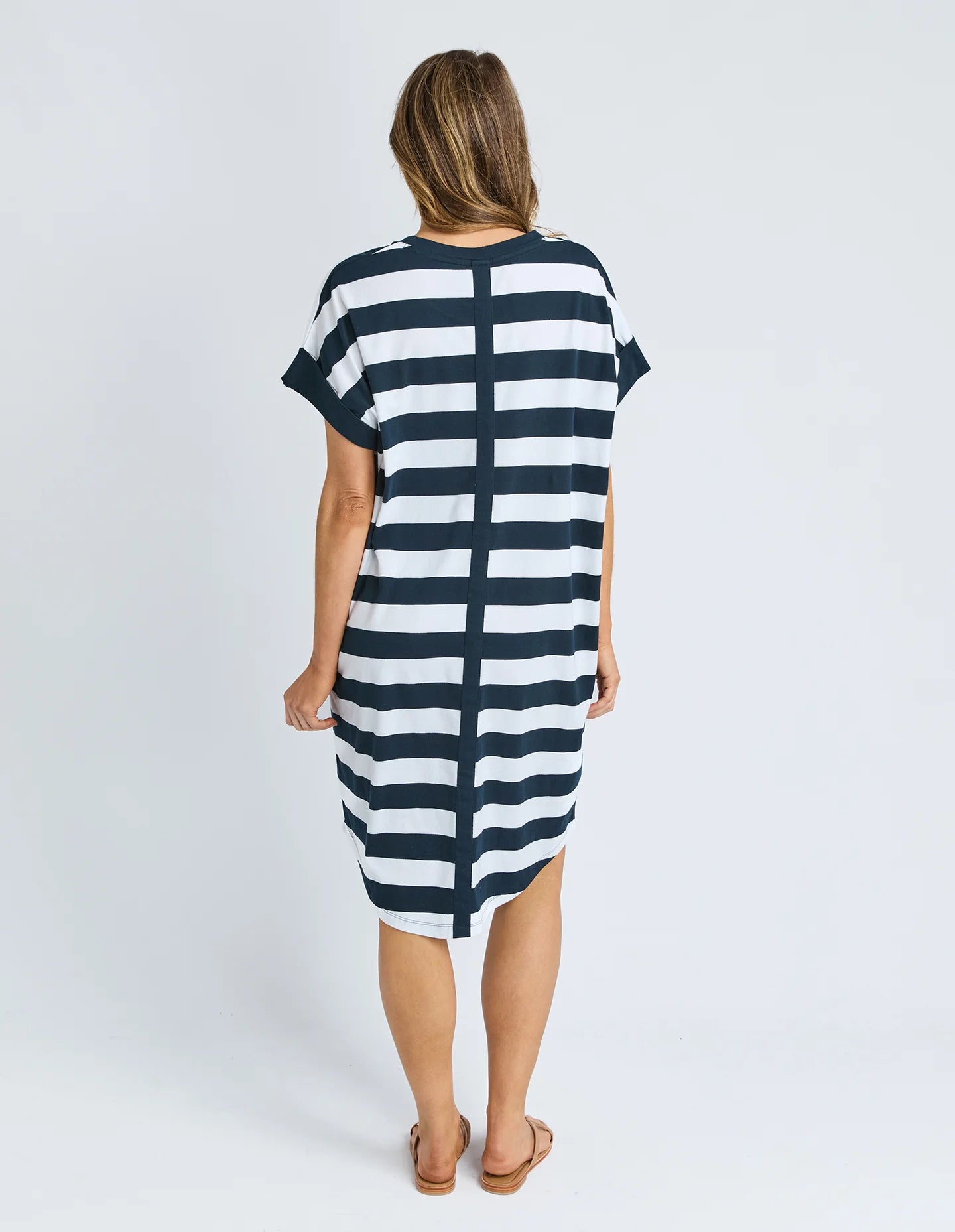 Mckinley Dress Navy and White Stripe