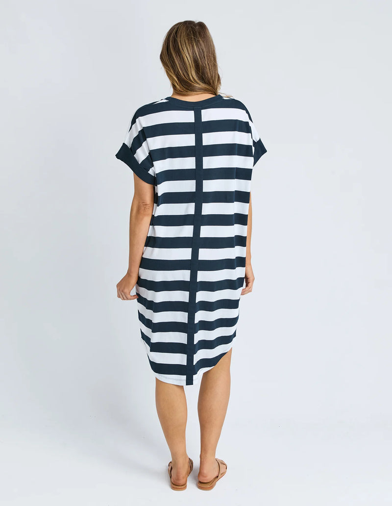 Mckinley Dress Navy and White Stripe