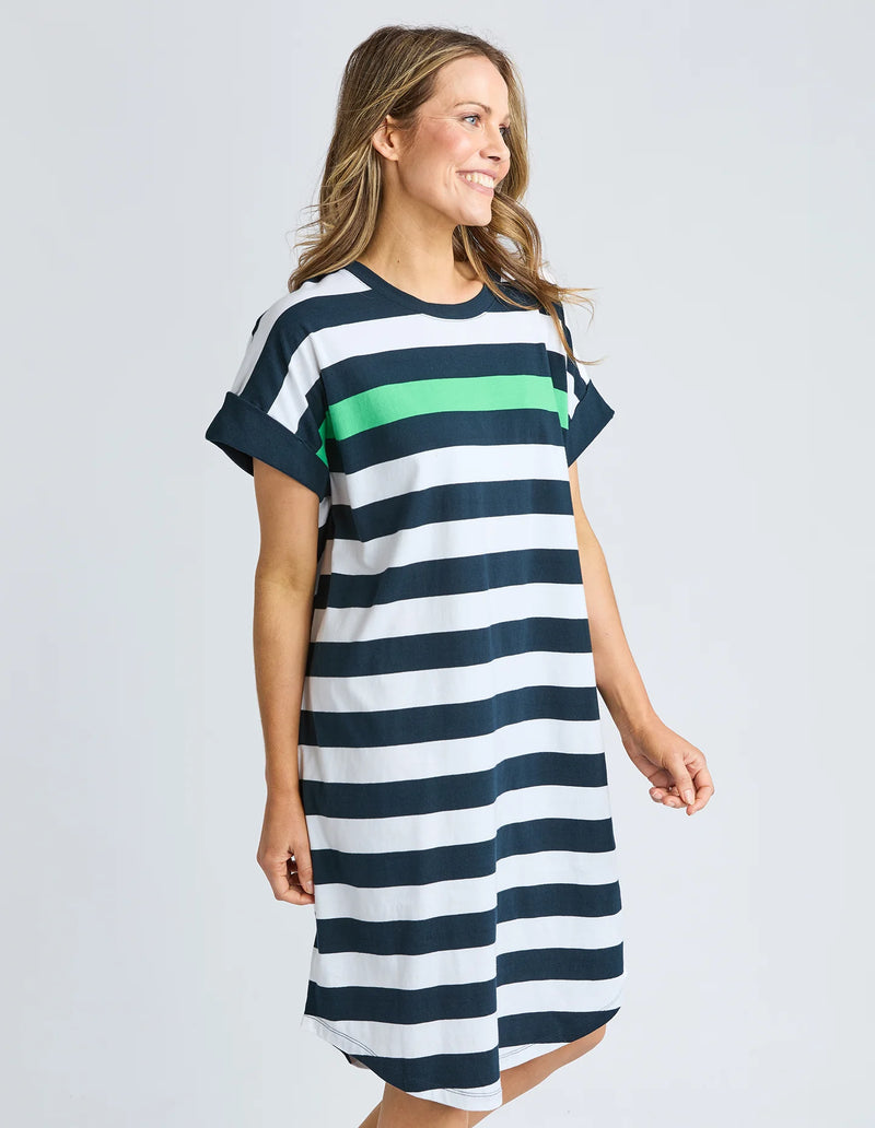 Mckinley Dress Navy and White Stripe