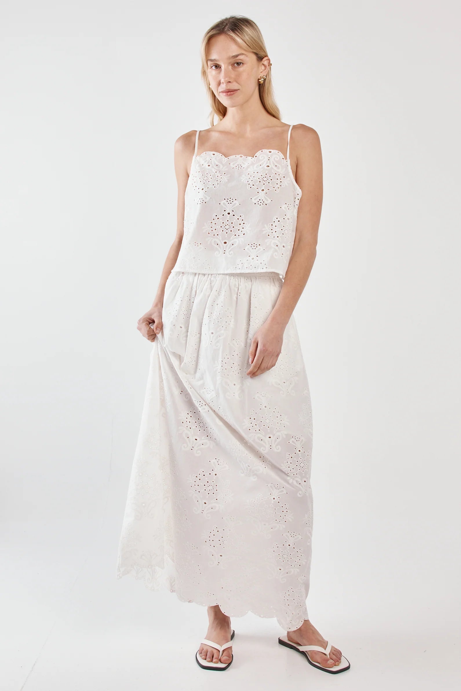 Ani Full Skirt White