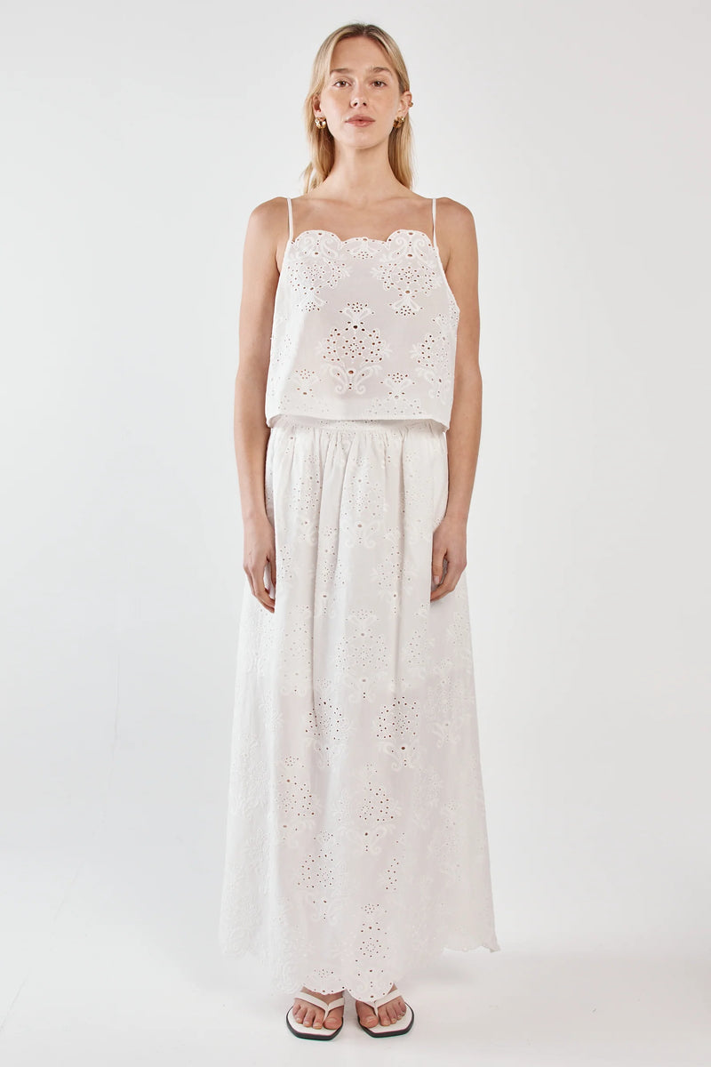 Ani Full Skirt White