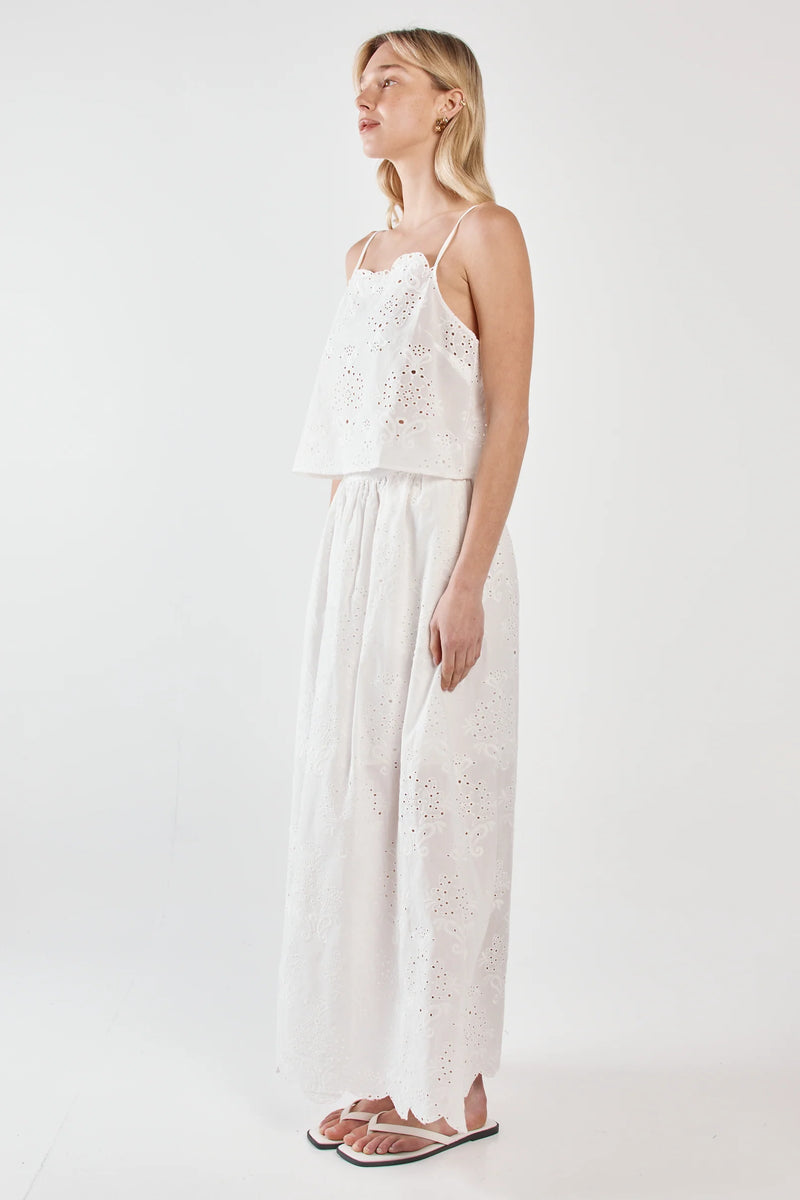 Ani Full Skirt White