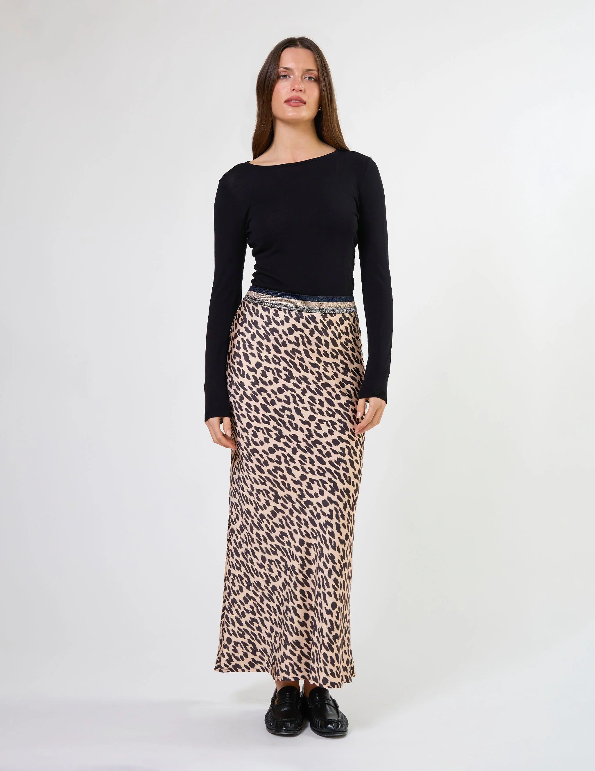 Bretta Skirt Snow Leopard