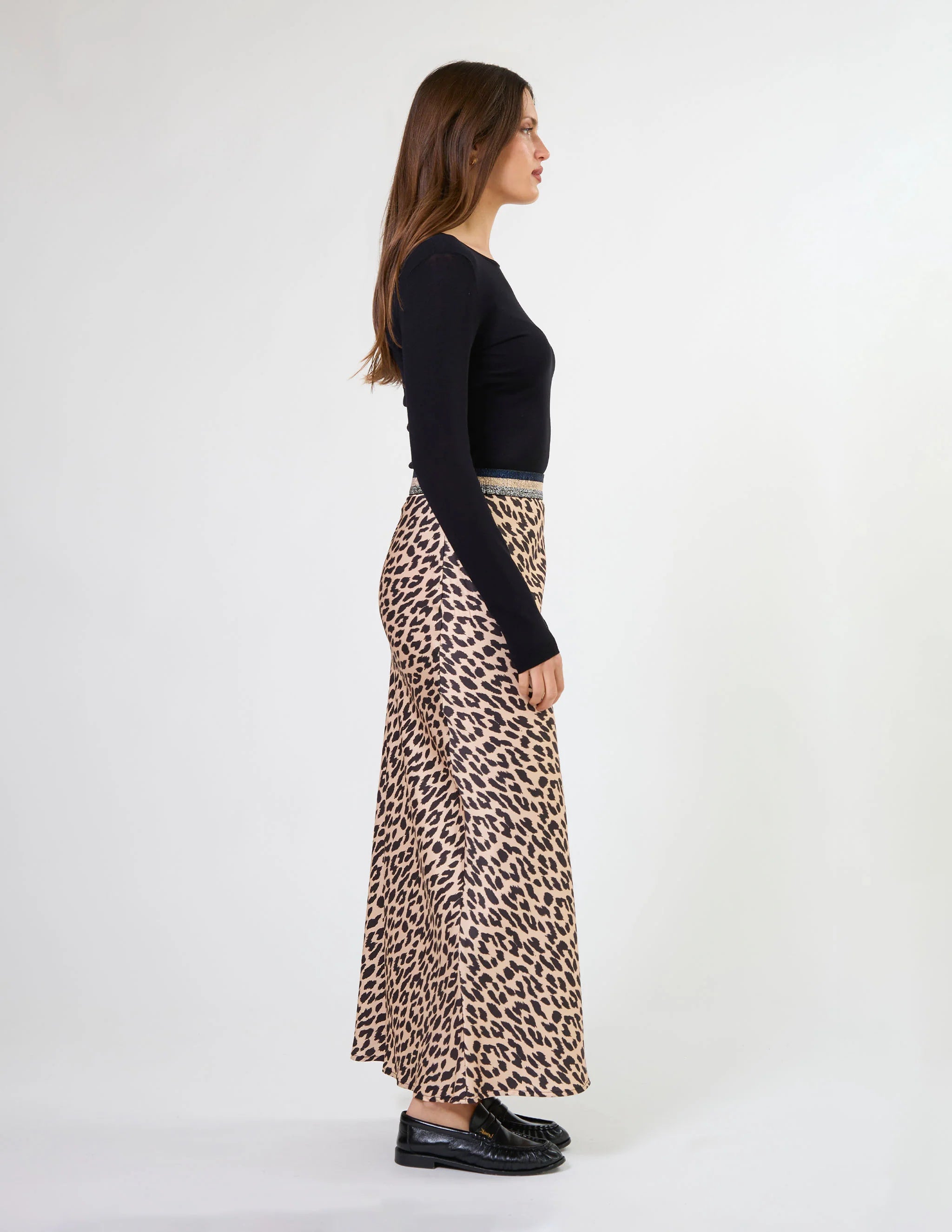 Bretta Skirt Snow Leopard