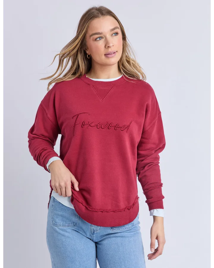 Signature Crew Rhubarb Red