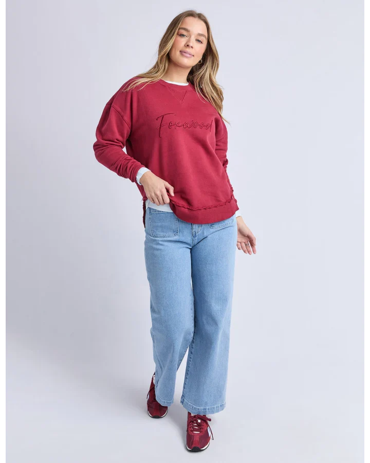 Signature Crew Rhubarb Red