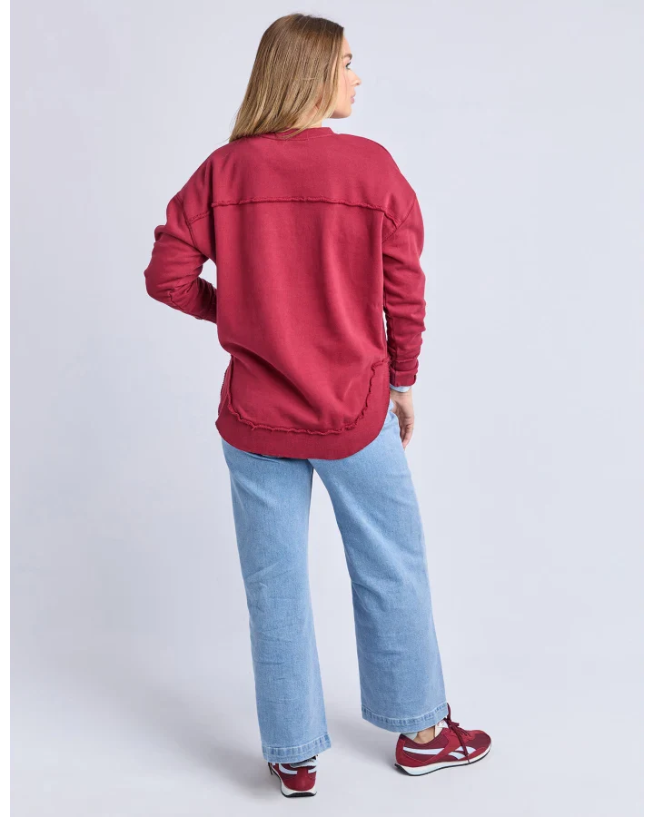 Signature Crew Rhubarb Red