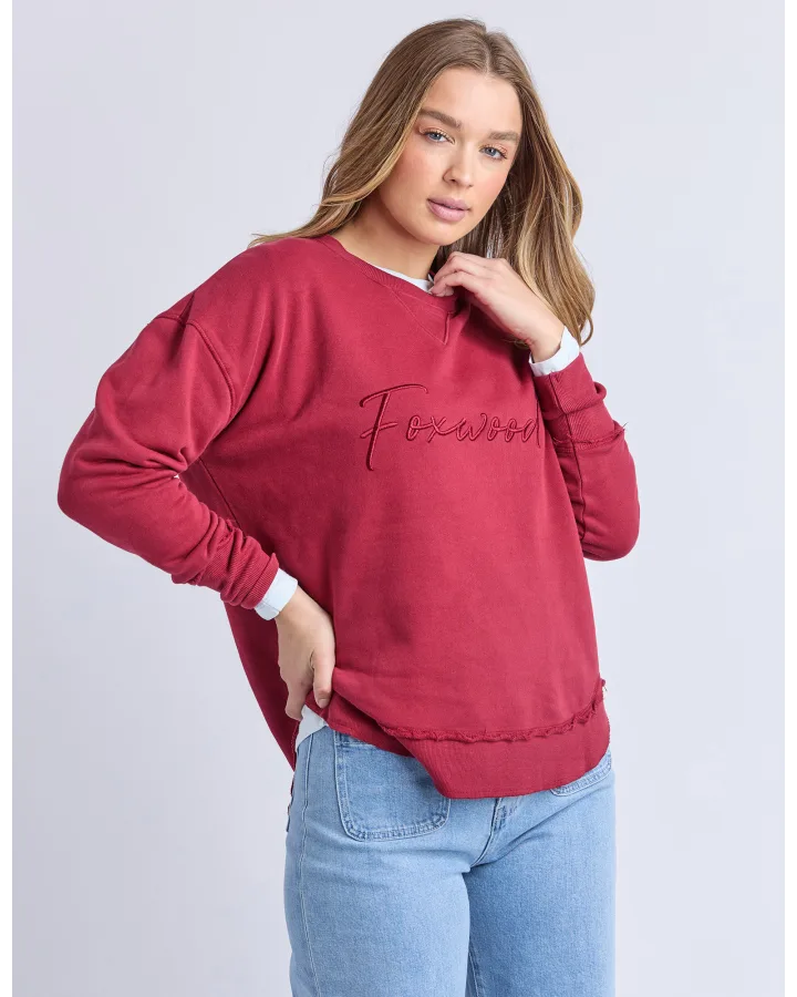 Signature Crew Rhubarb Red