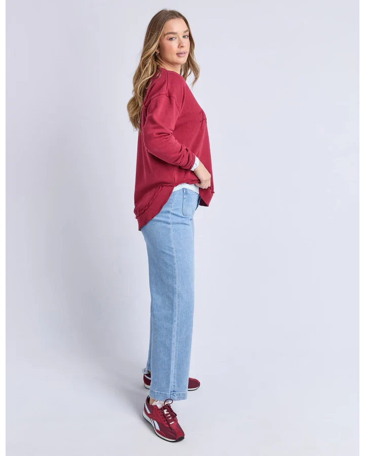 Signature Crew Rhubarb Red