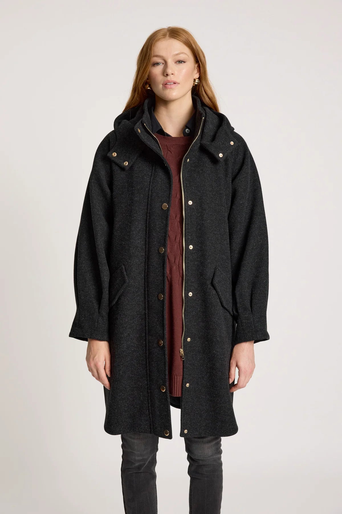 Sable Hood Jacket Char