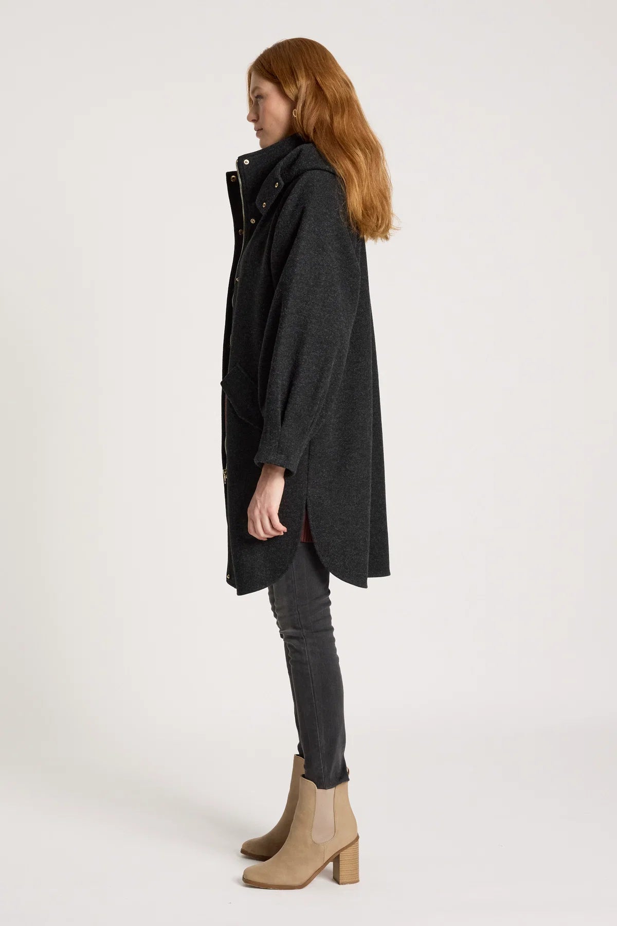 Sable Hood Jacket Char