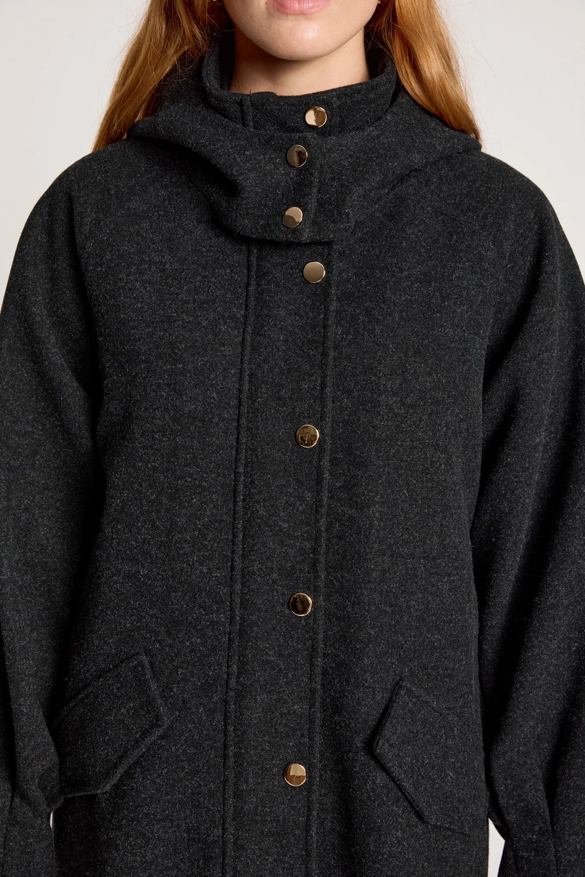 Sable Hood Jacket Char
