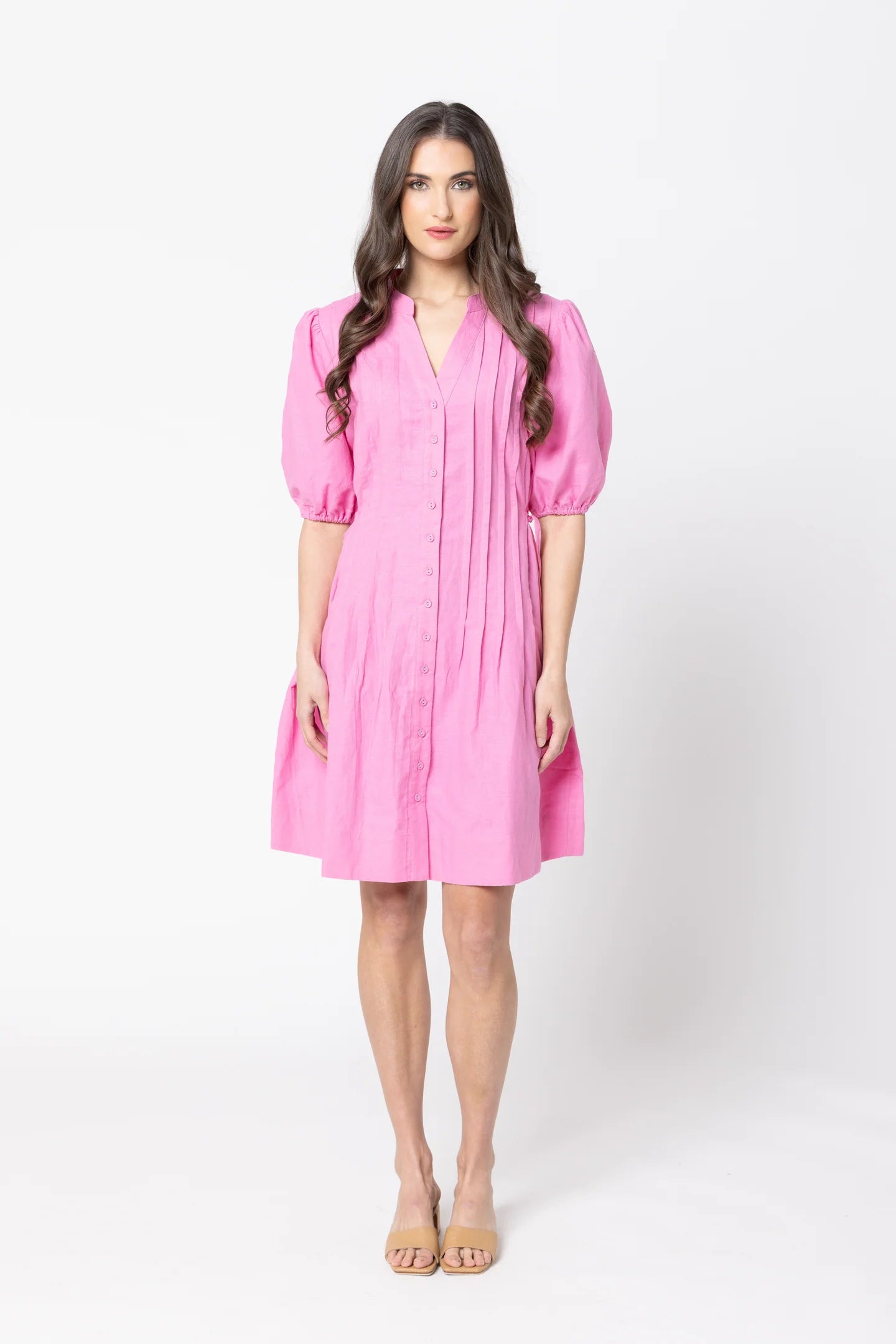 Indulgent Shirt Dress Bubblegum