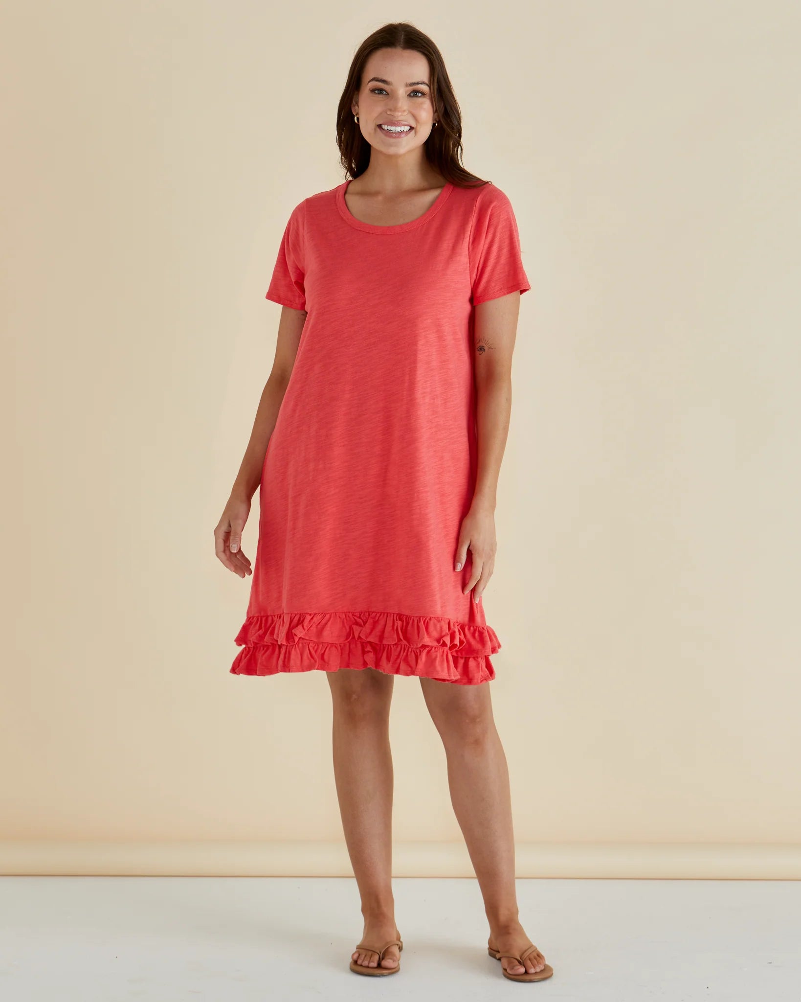 Aaliyah Dress Grapefruit Pink