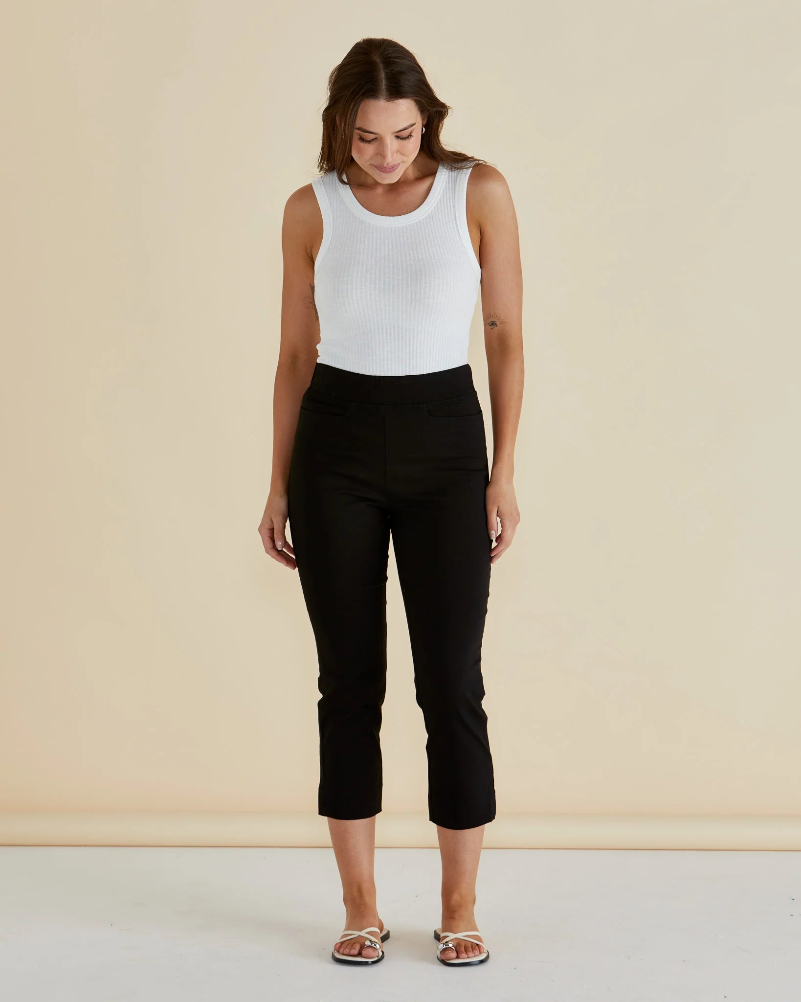 Francis Rib Tank White