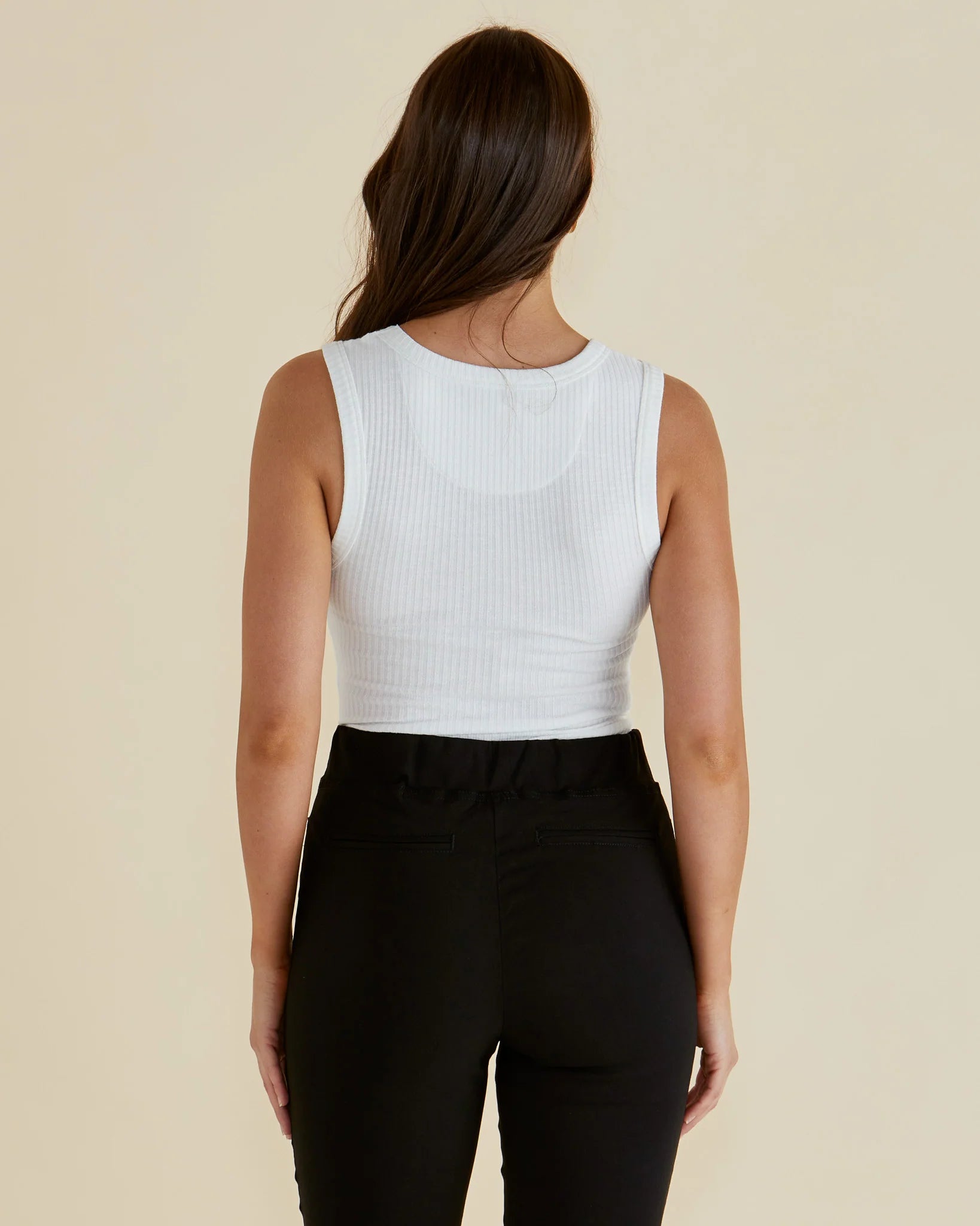 Francis Rib Tank White