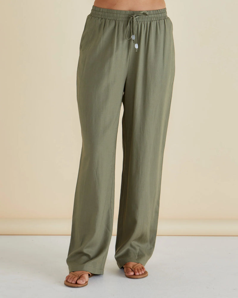 Zaza Relax Pant Olive Green