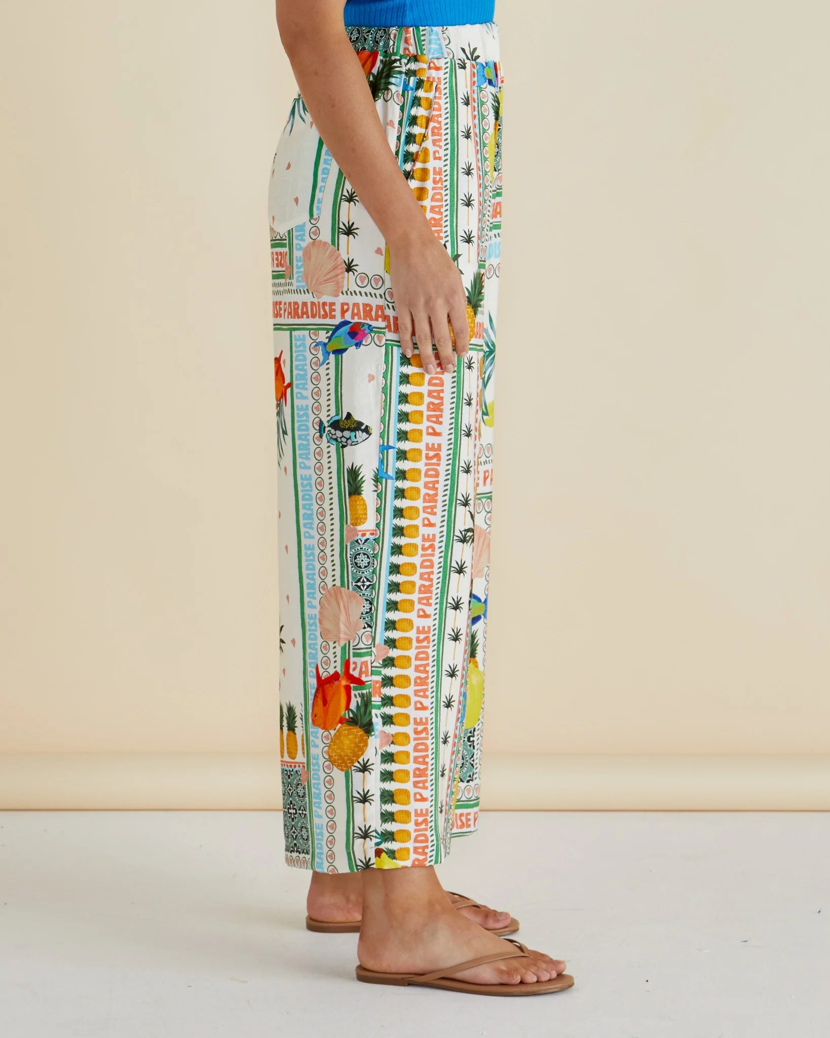 Sable Wide Leg Pant Paradise Print