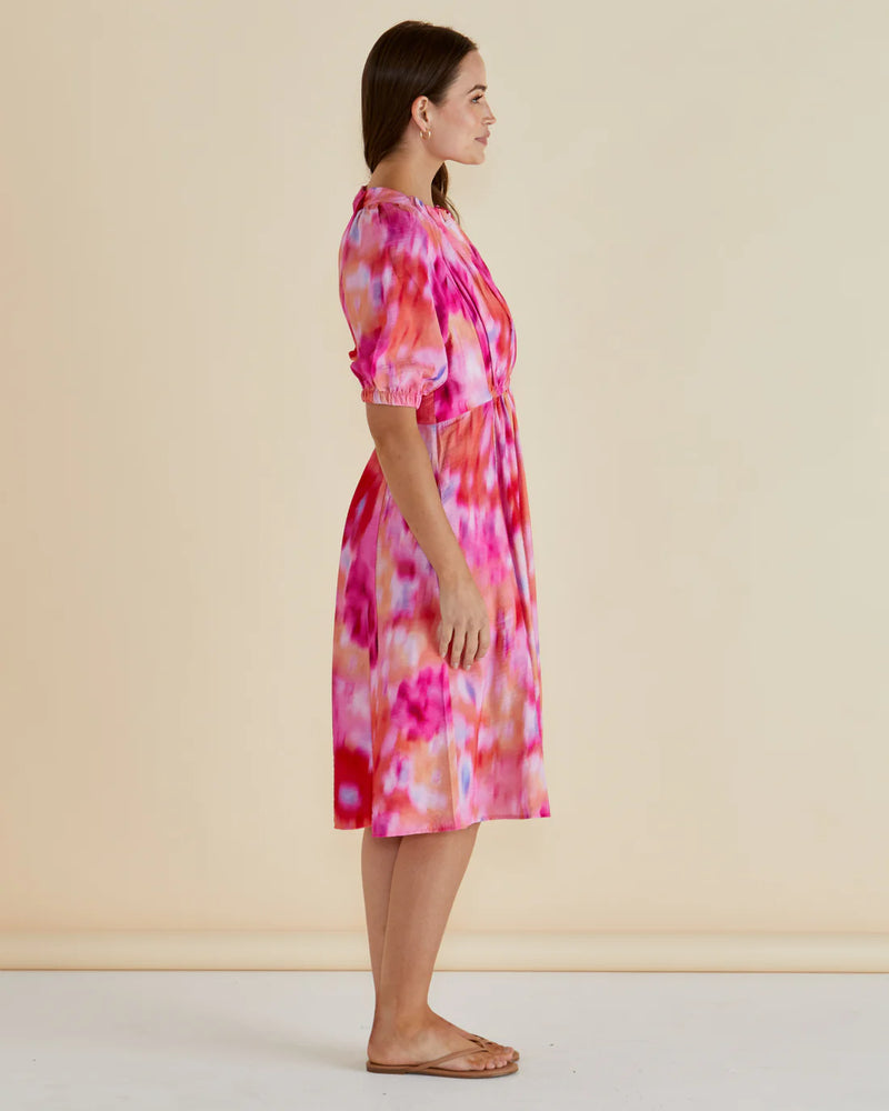 Emery Dress Floral Abstract Print