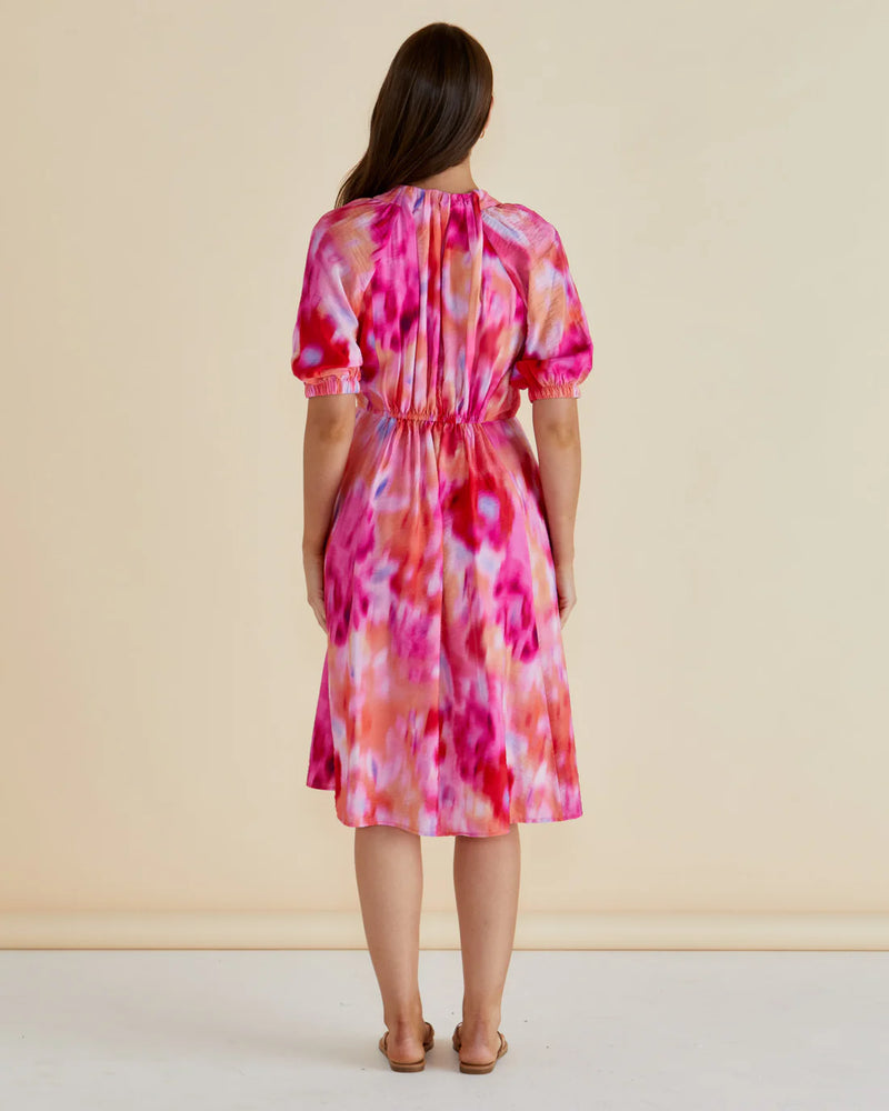 Emery Dress Floral Abstract Print