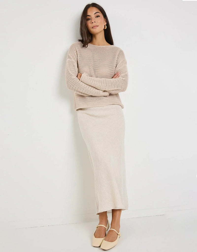 Dawn String Crochet Knit Jumper