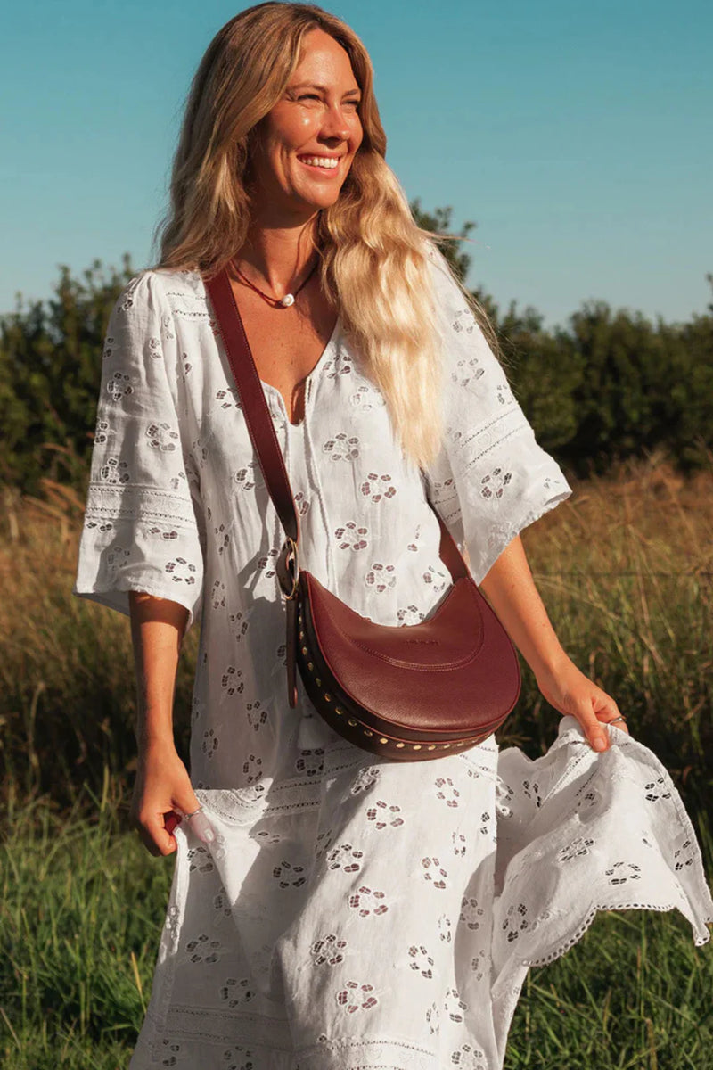 Lane Crossbody Bag Burgundy