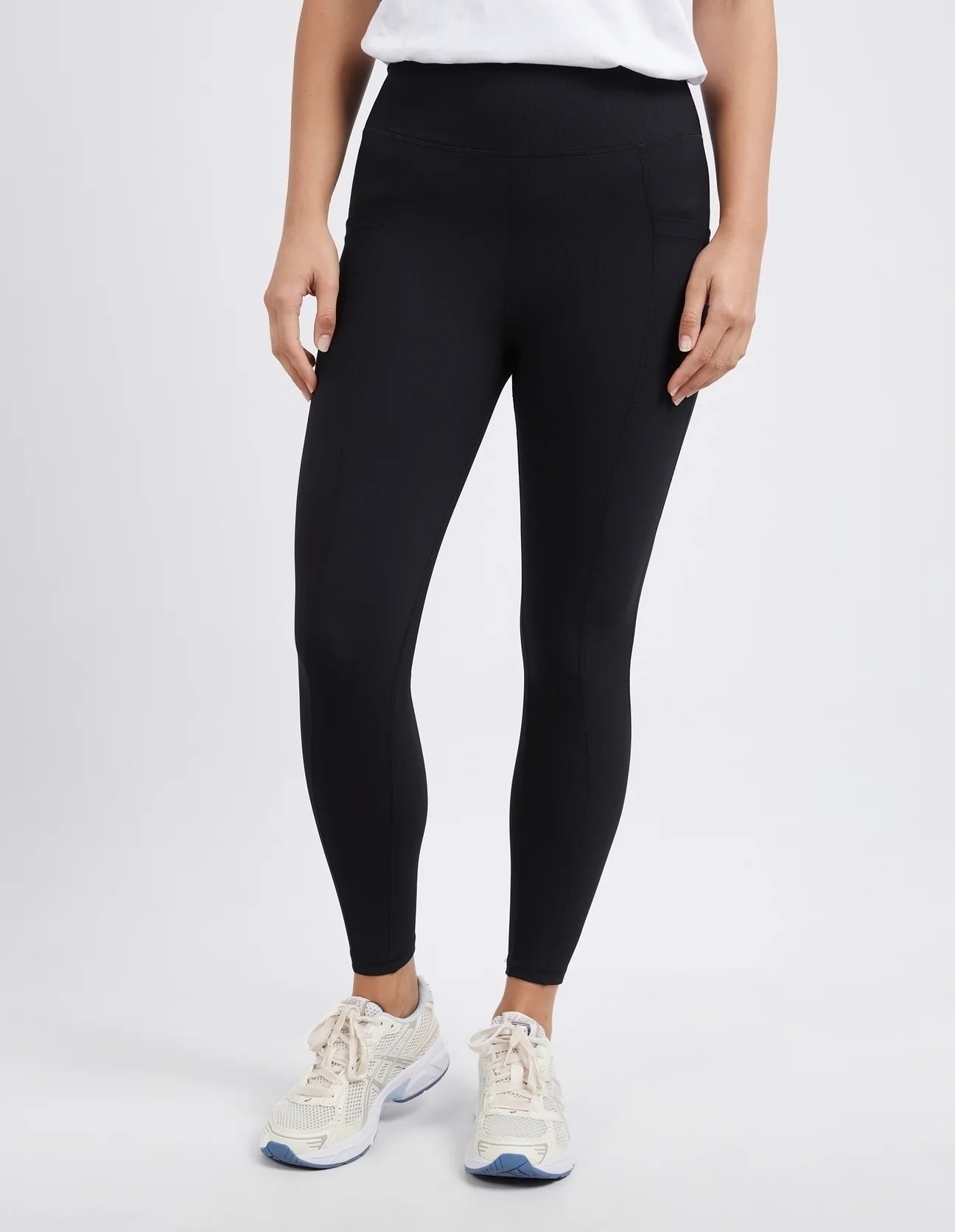 Luxe Rib Legging Black