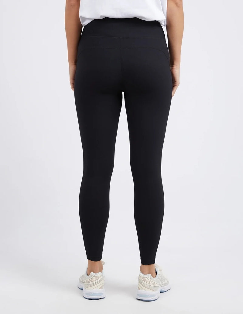 Luxe Rib Legging Black