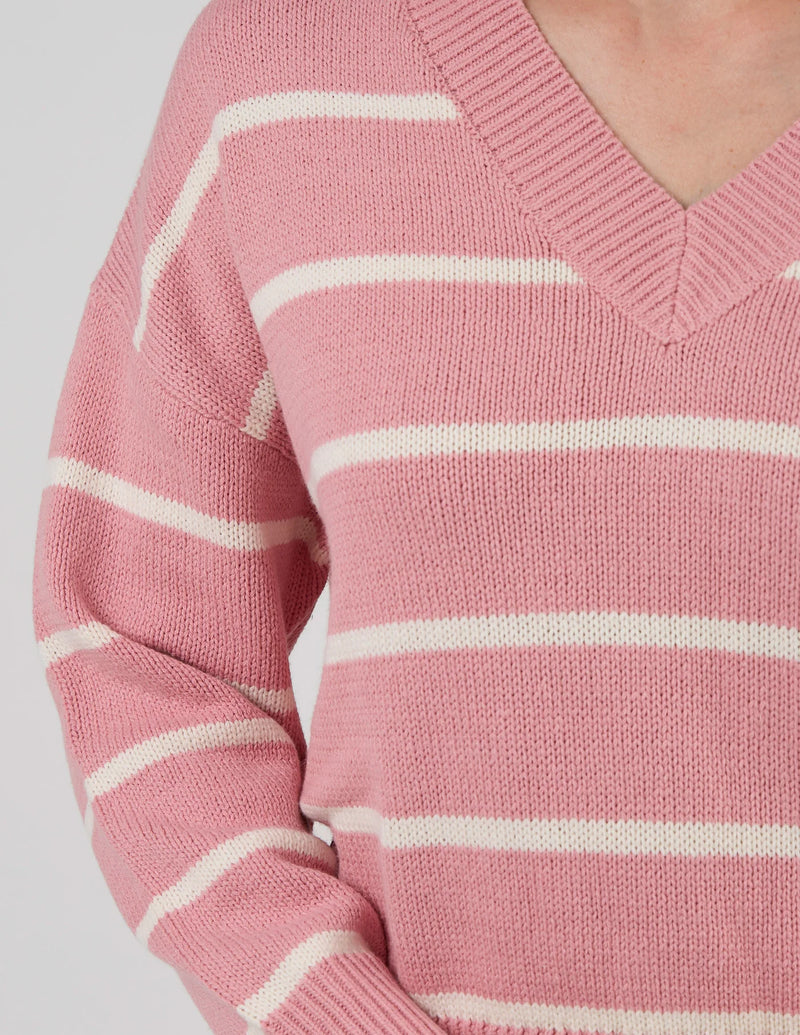 Joey Jumper Blush Stripe
