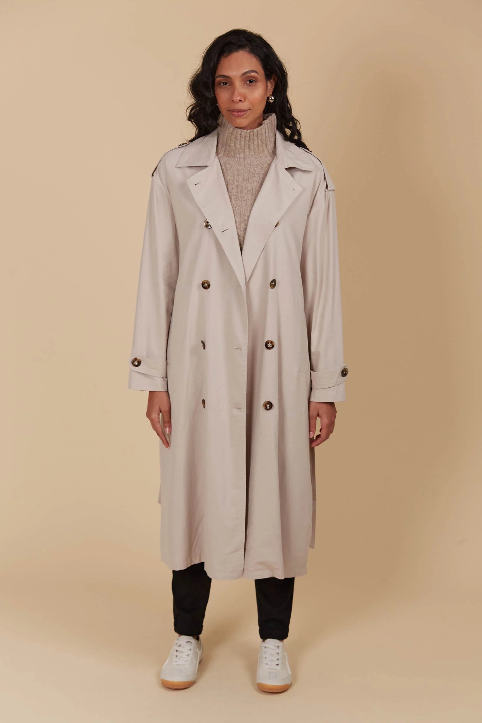Freya Trench Coat Canvas