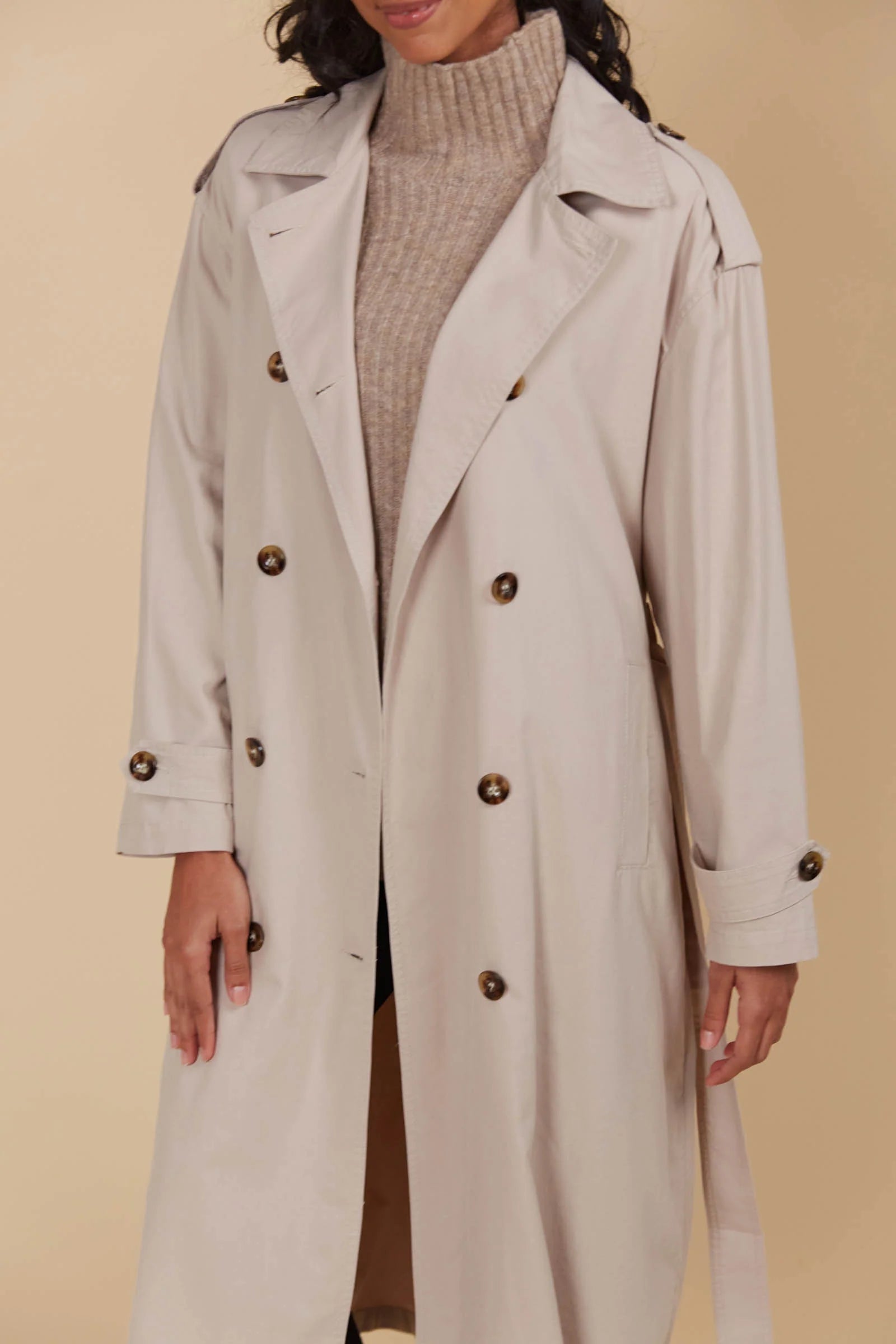 Freya Trench Coat Canvas