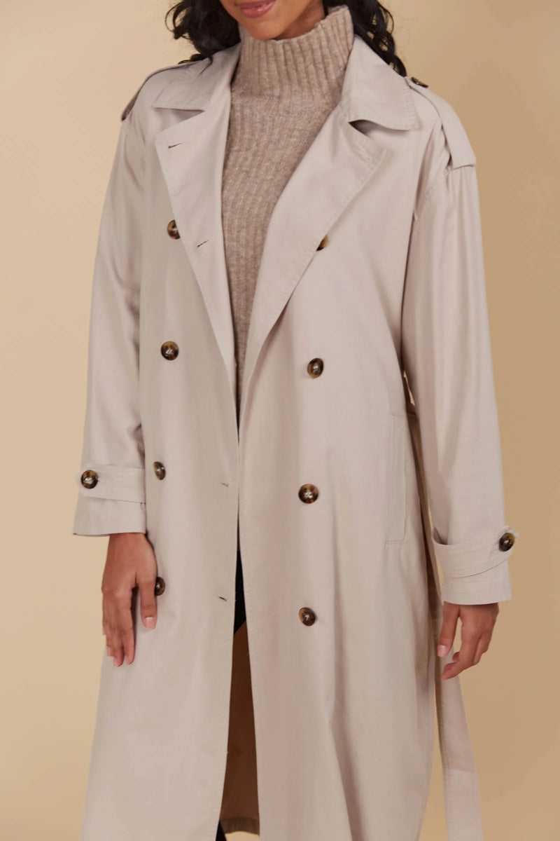 Freya Trench Coat Canvas
