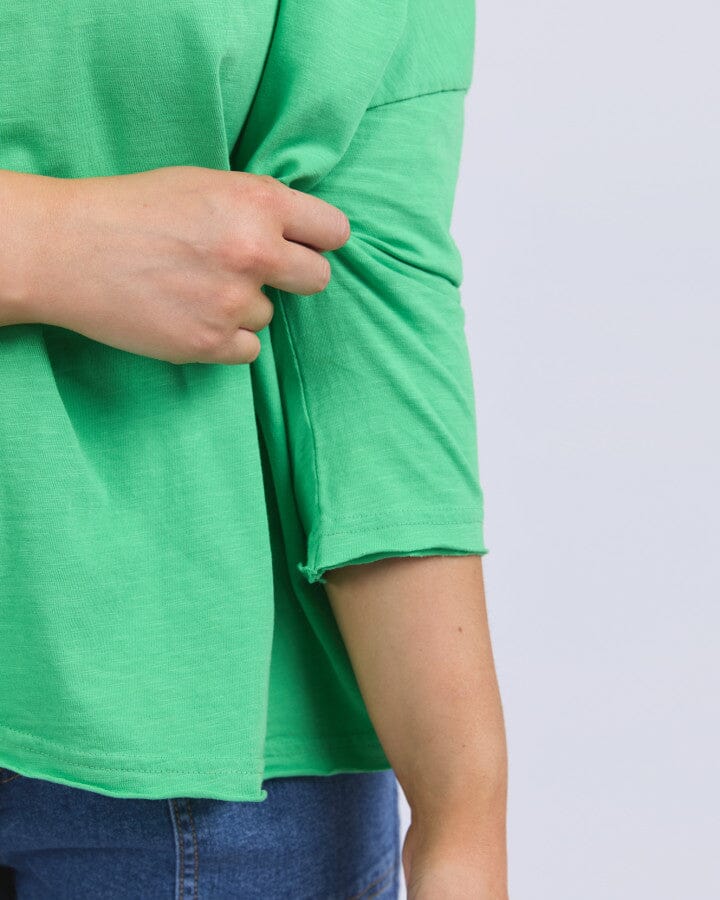 Anya Long Sleeve Tee Spring Green