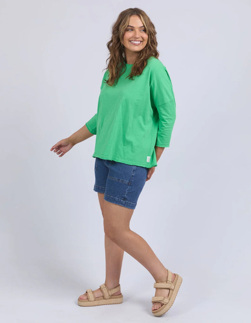 Anya Long Sleeve Tee Spring Green