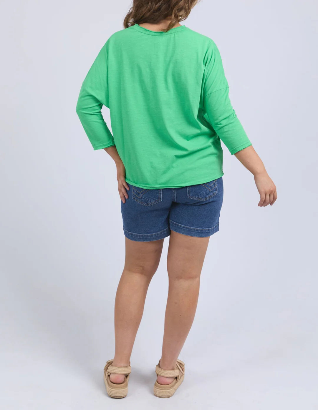 Anya Long Sleeve Tee Spring Green