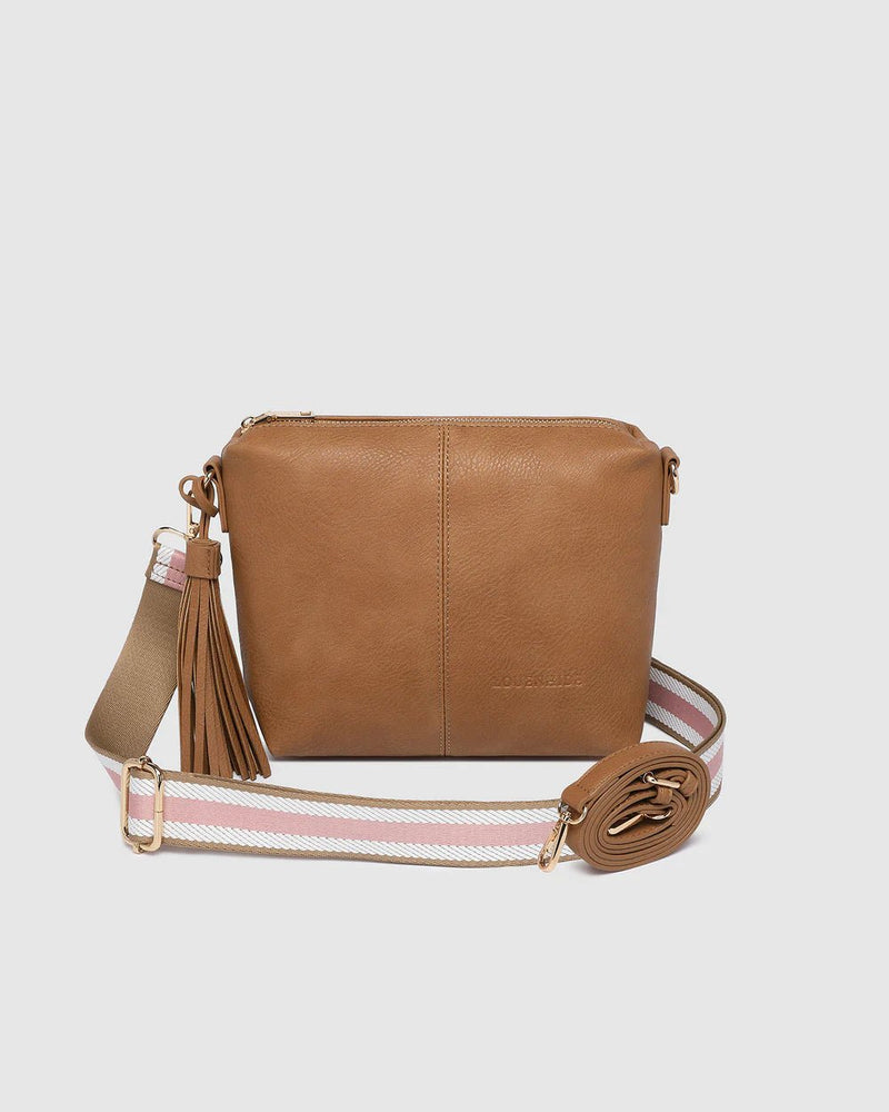 Kasey Stripe Crossbody Bag Camel